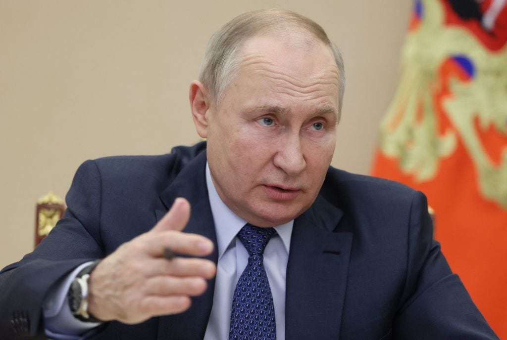 El presidente de Rusia, Vladimir Putin, en una reunión en Moscú