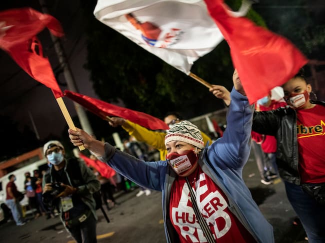 Festejos en Tegucigalpa por el triunfo de Xiomara Castro en las elecciones