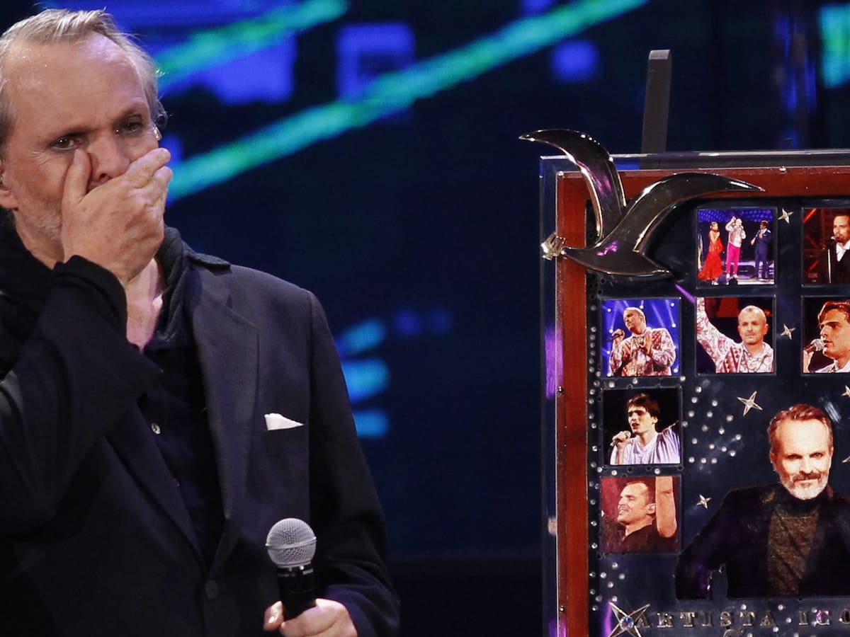 ¿De quién fue la idea?: la verdadera historia tras el icónico collage que recibió Miguel Bosé en Viña 2018
