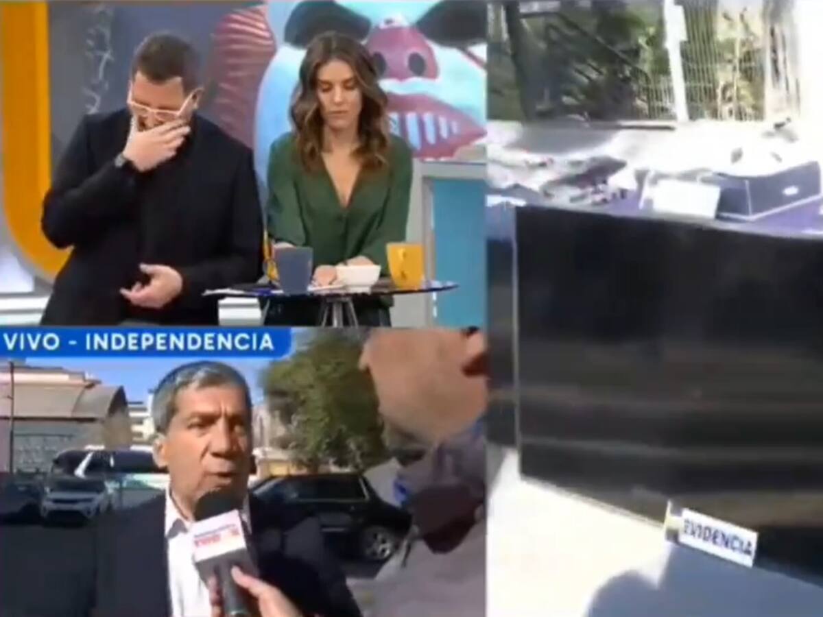 La frase que provocó la hilarante reacción de Eduardo Fuentes durante un despacho en vivo con el delegado presidencial por la RM sobre los turbazos
