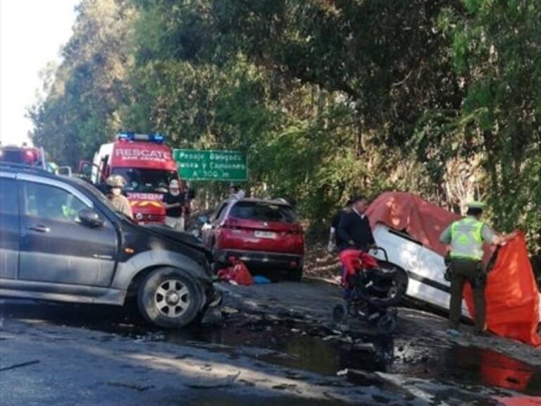 Cinco víctimas fatales deja accidente vehicular en San Javier