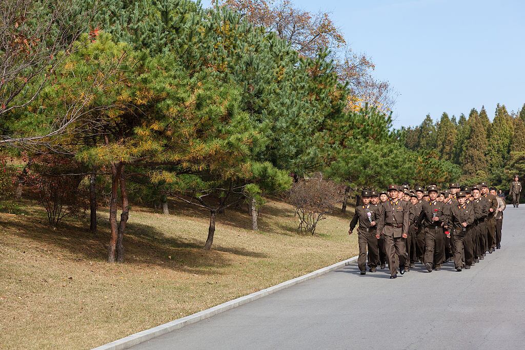 Militares del ejército de Corea del Norte. Imagen de archivo