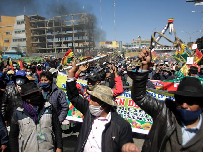 Protestas en contra de Jeanine Añez