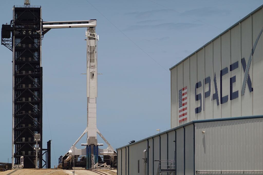 Un cohete de SpaceX en Cabo Cañaveral