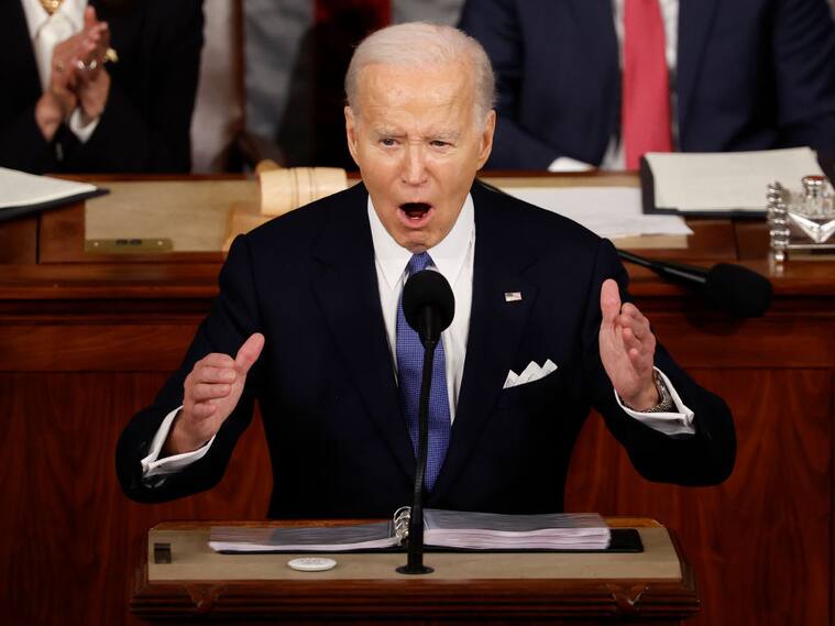 El presidente de Estados Unidos, Joe Biden, da el discurso conocido como de "la Unión" ante el Congreso en el Capitolio de la ciudad de Washington.