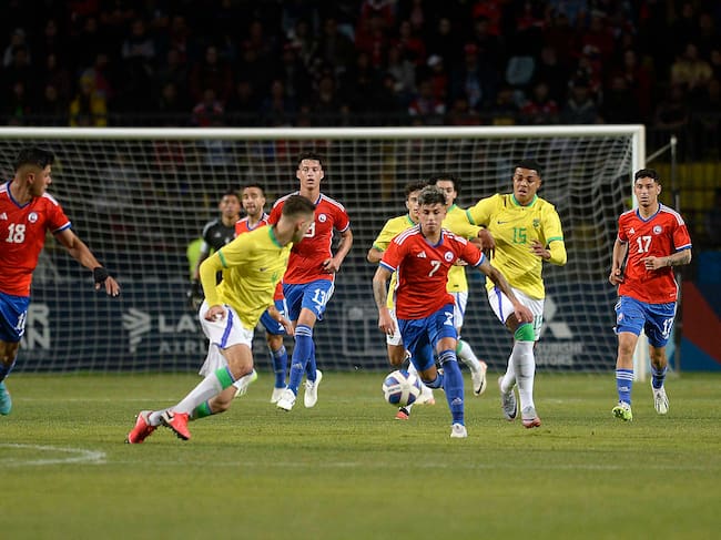 Chile cae ante Brasil en la final del fútbol masculino de Santiago 2023