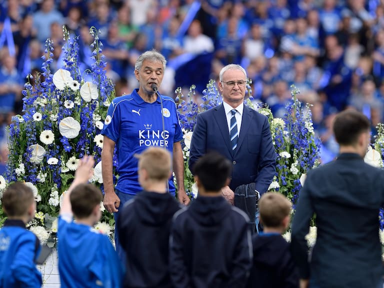 El día en que Andrea Bocelli cantó para los hinchas del Leicester City