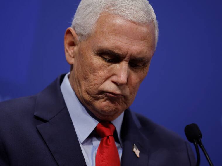 El ex vicepresidente de Estados Unidos Mike Pence en un evento