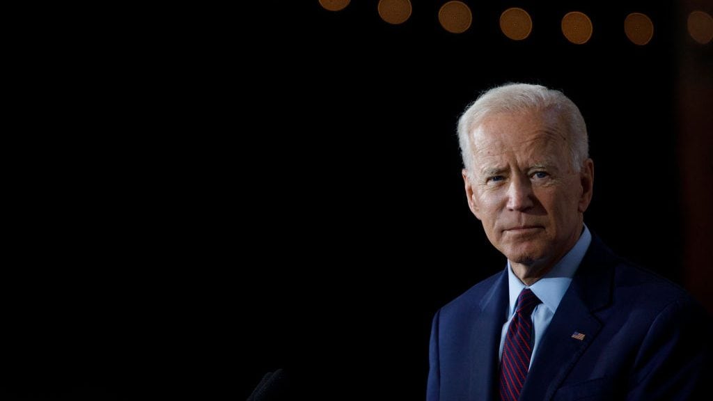 BURLINGTON, IA - AUGUST 07: Democratic presidential candidate and former U.S. Vice President Joe Biden delivers remarks about White Nationalism during a campaign press conference on August 7, 2019 in Burlington, Iowa. (Photo by Tom Brenner/Getty Images)
