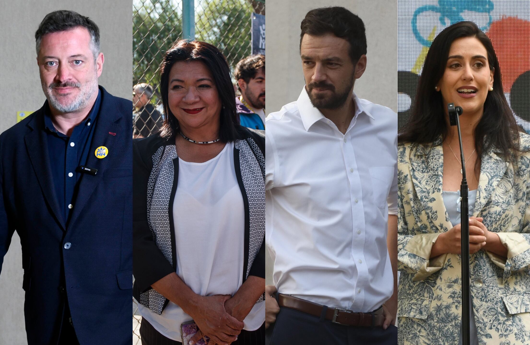 De izquierda a derecha: Sebastián Sichel, Claudia Pizarro, Tomás Vodanovic y Macarena Ripamonti | Fotos: Agencia UNO