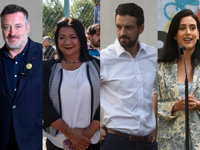 De izquierda a derecha: Sebastián Sichel, Claudia Pizarro, Tomás Vodanovic y Macarena Ripamonti | Fotos: Agencia UNO