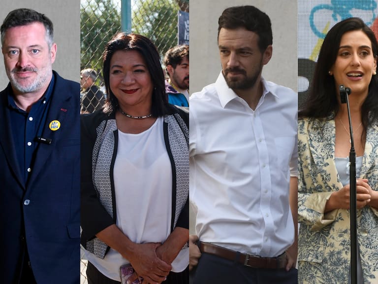 De izquierda a derecha: Sebastián Sichel, Claudia Pizarro, Tomás Vodanovic y Macarena Ripamonti | Fotos: Agencia UNO