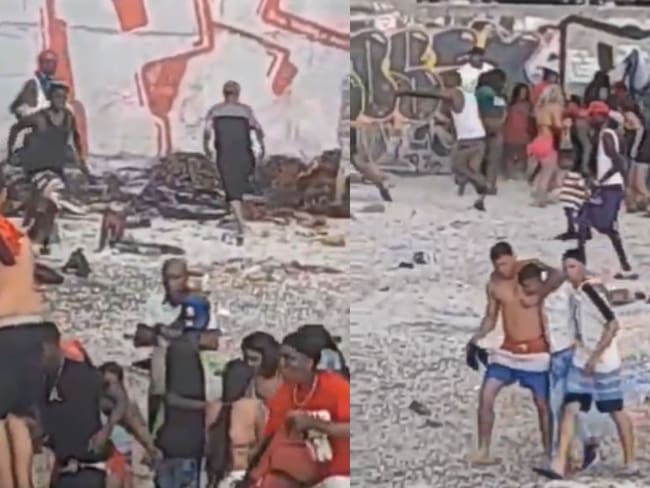 Así fue la brutal pelea en una playa de Iquique tras celebración por el Año Nuevo