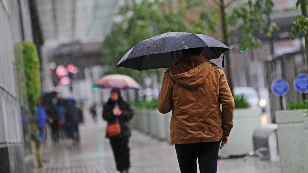 Lluvia en Santiago