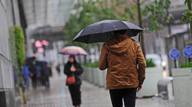 Lluvia en Santiago