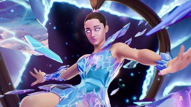 Ariana Grande en Fortnite.