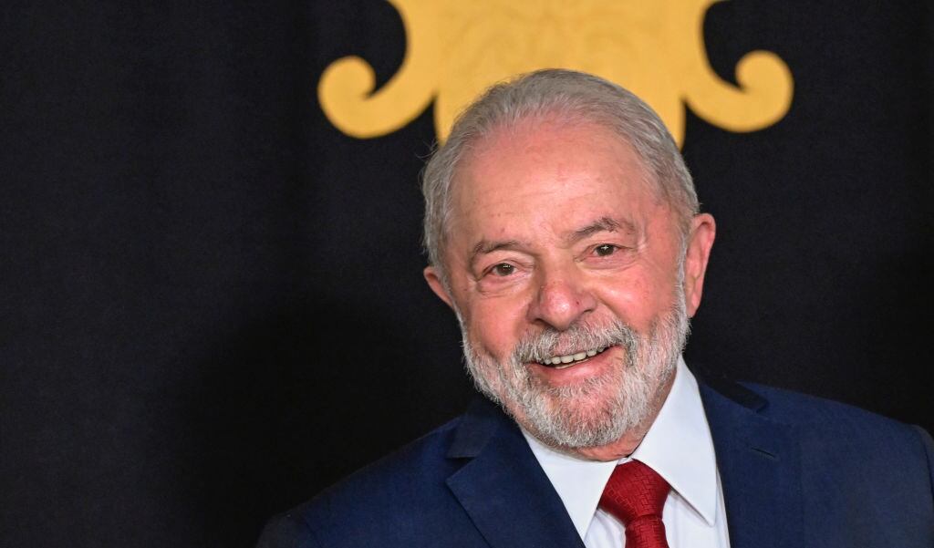 El presidente electo brasilero Luiz Inácio Lula Da Silva en visita a Portugal
