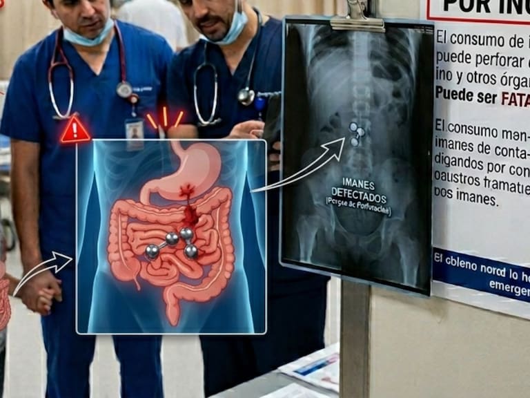 Alerta por peligroso reto viral: médicos advierten riesgo de muerte por ingerir imanes