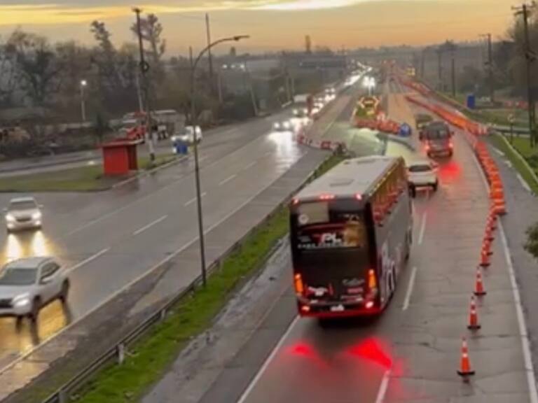 Habilitan una de las pistas del Puente Lircay en dirección al norte tras socavón provocado en sistema frontal