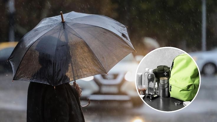 Sistema frontal en Chile: qué debe tener la mochila de emergencia ante lluvias intensas