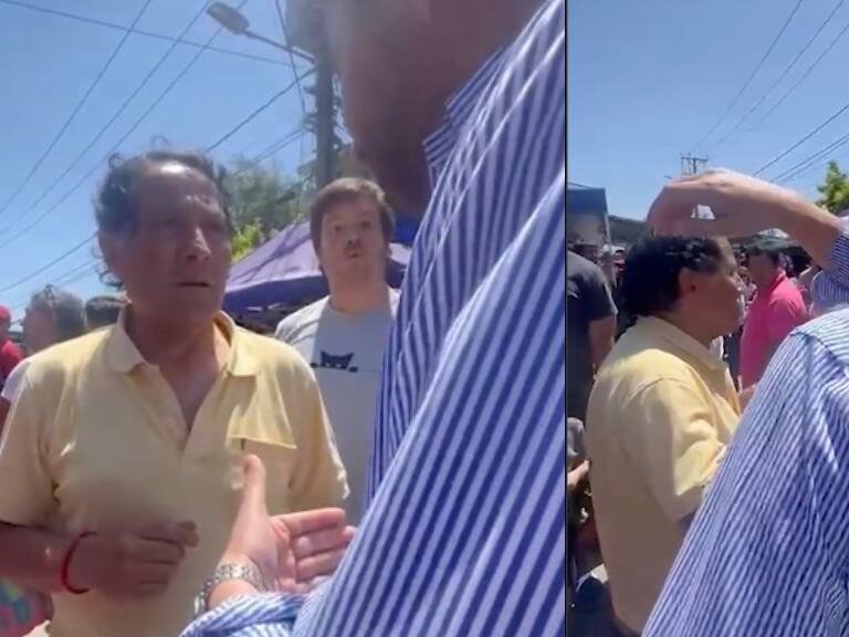 Captan agresión en contra del alcalde Carter en feria de Rancagua
