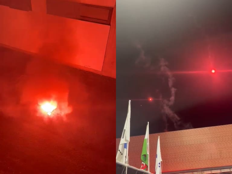 Lanzamiento de bengalas en la previa de la U ante Palestino afecta desarrollo del Pre Mundial de hockey césped