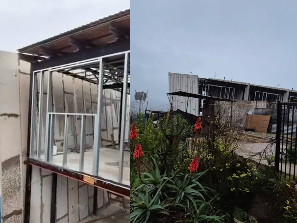 Viviendas reconstruidas tras el megaincendio presentarían daños por fuertes vientos en Viña del Mar