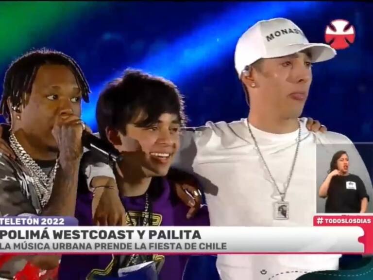 Pailita y Polimá Westcoast pusieron a bailar al Estadio Nacional en la última noche de la Teletón