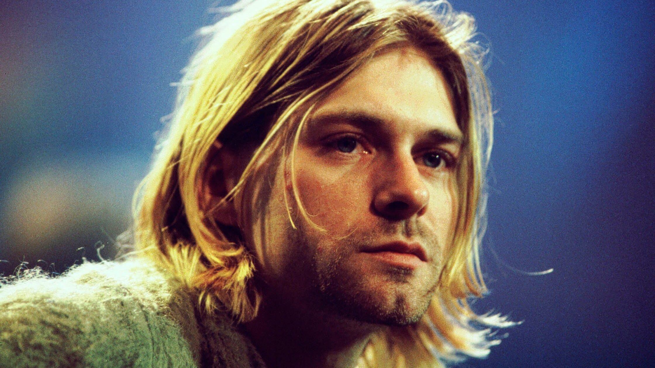 Kurt Cobain of Nirvana during the taping of MTV Unplugged at Sony Studios in New York City, 11/18/93. Photo by Frank Micelotta. *** Special Rates Apply *** Call for Rates ***