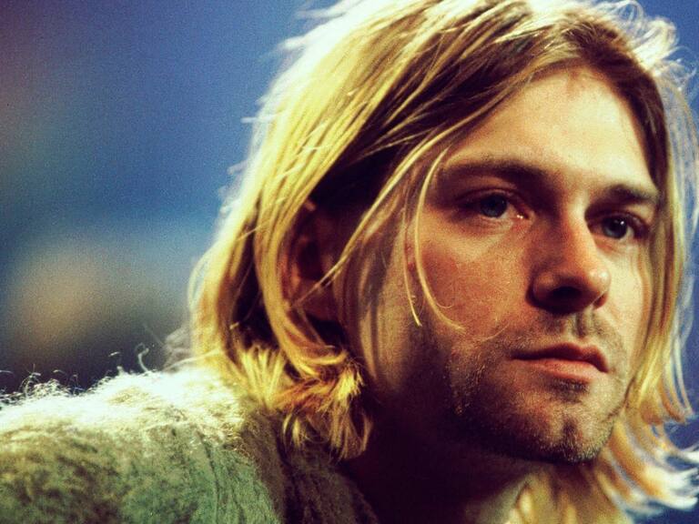 Kurt Cobain of Nirvana during the taping of MTV Unplugged at Sony Studios in New York City, 11/18/93. Photo by Frank Micelotta. *** Special Rates Apply *** Call for Rates ***