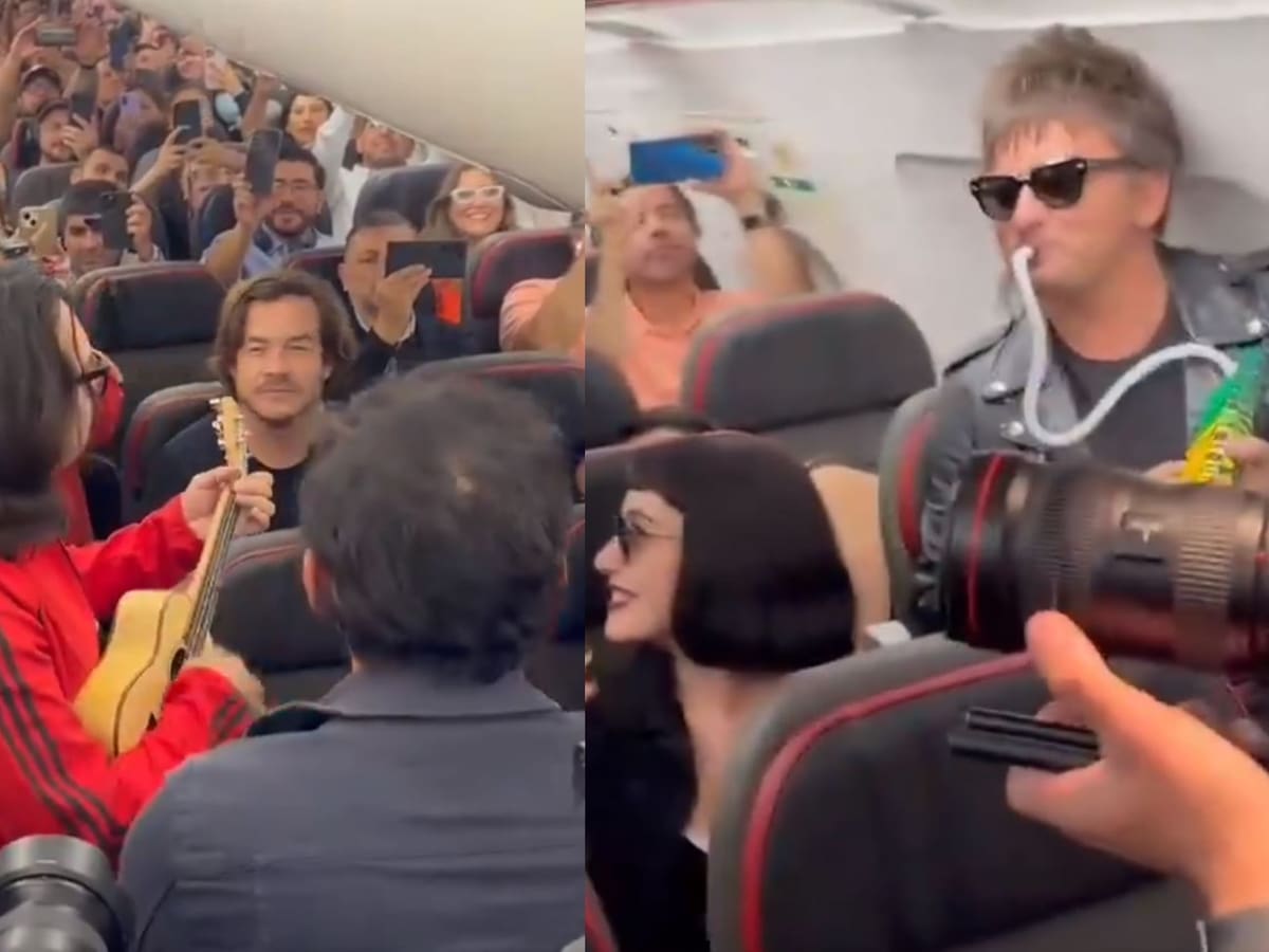“Notable momento”: Los Bunkers sorprenden a pasajeros interpretando canción en vuelo hacia Iquique