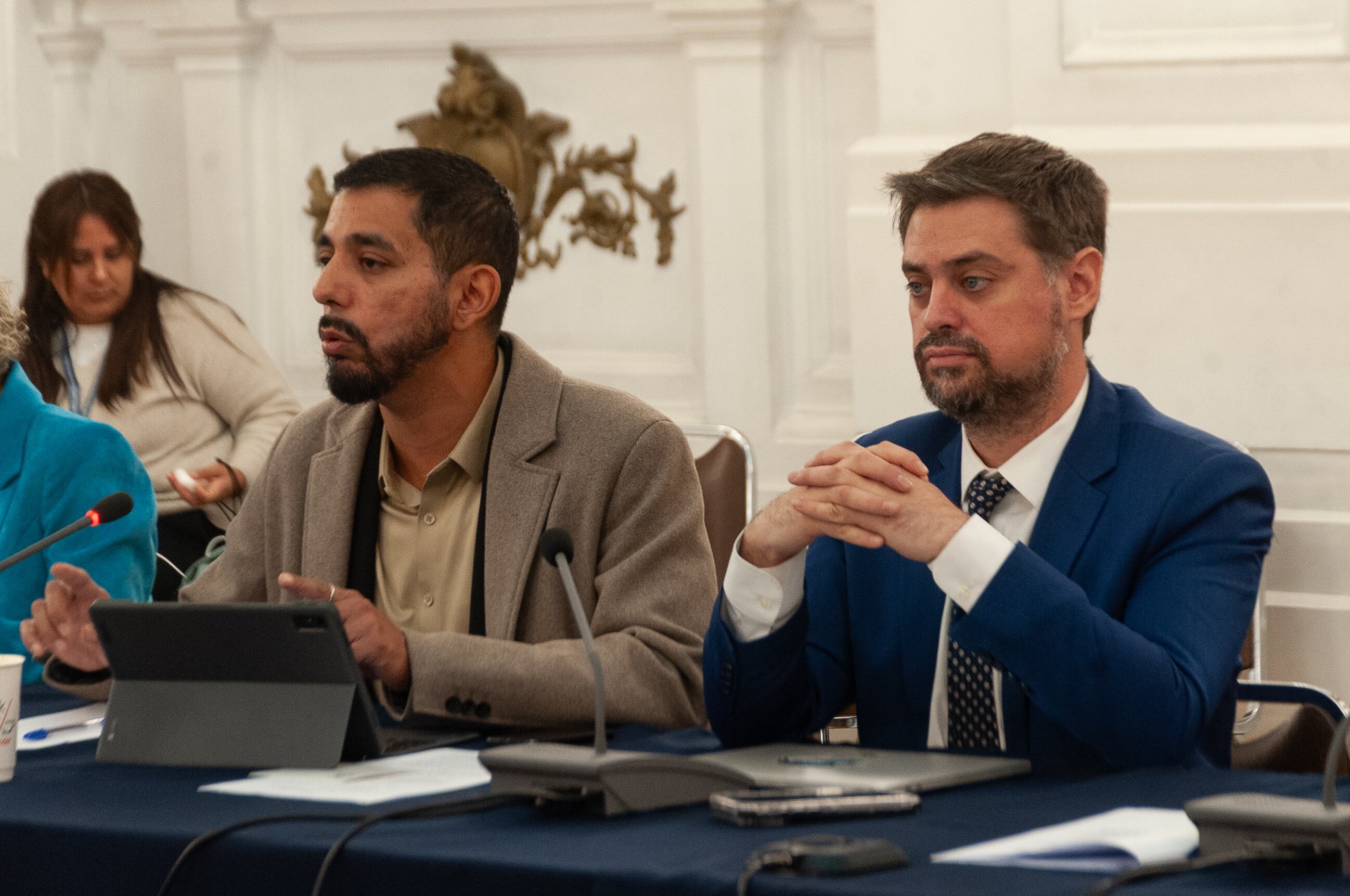 Agencia UNO | De izquierda a derecha, los diputados Jorge Brito y Daniel Manouchehri.