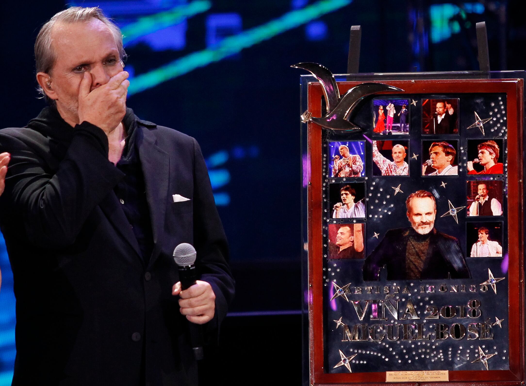 Miguel Bosé Festival de Viña del Mar 2018 / Agencia Uno