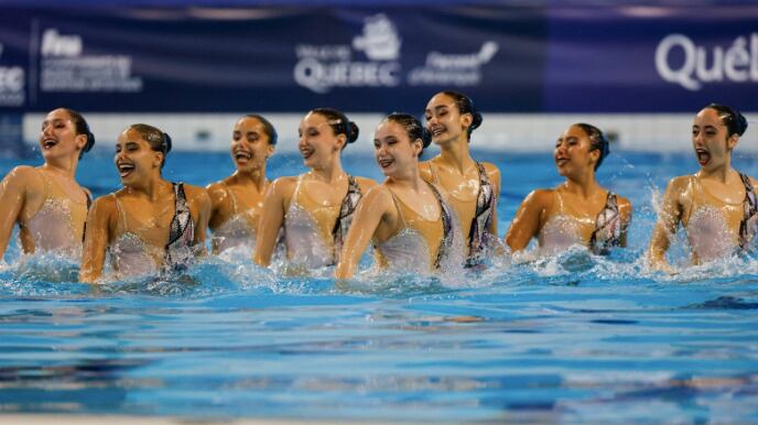 DT de la selección de natación artística y la participación en el Mundial