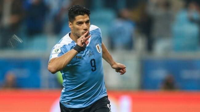 Luis Suárez con la Selección de Uruguay