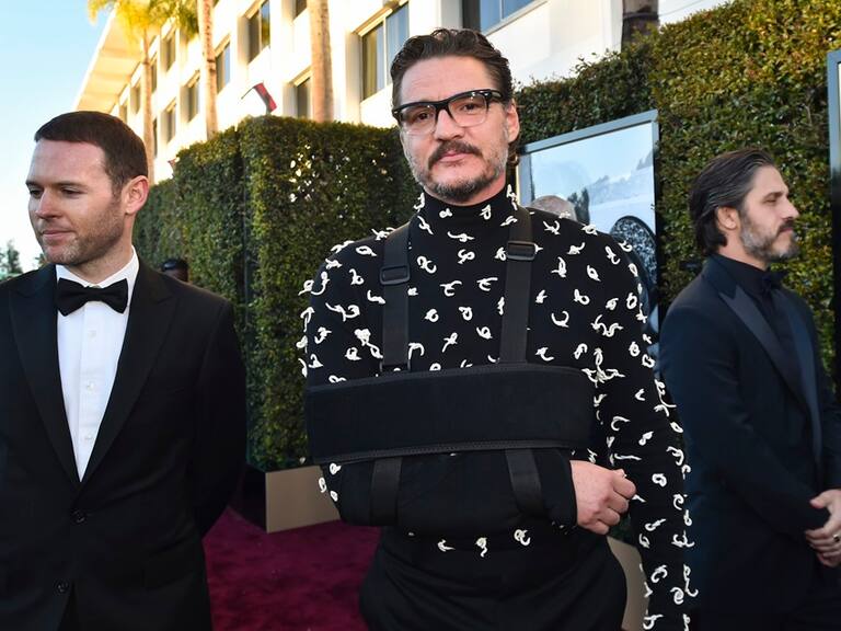 Pedro Pascal at the 81st Golden Globe Awards held at the Beverly Hilton Hotel on January 7, 2024 in Beverly Hills, California. (Photo by Alberto Rodriguez/Golden Globes 2024/Golden Globes 2024 via Getty Images)