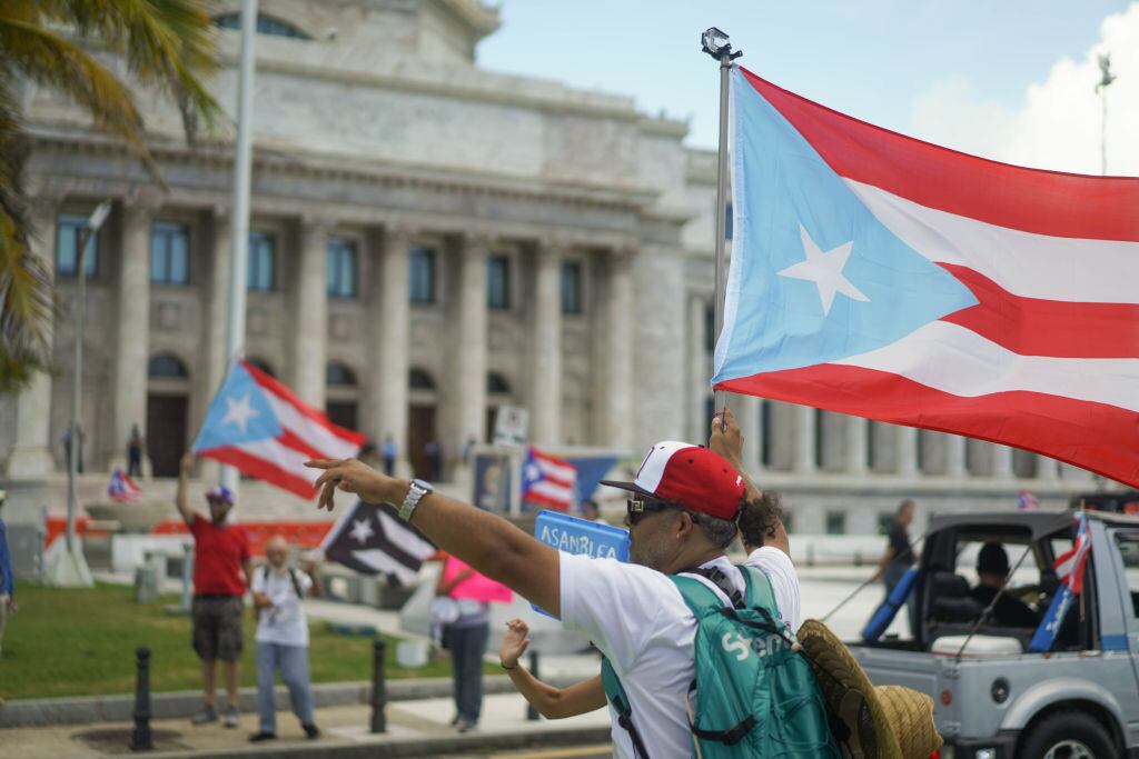 Manifestación por asamblea constituyente en San Juan de Puerto Rico