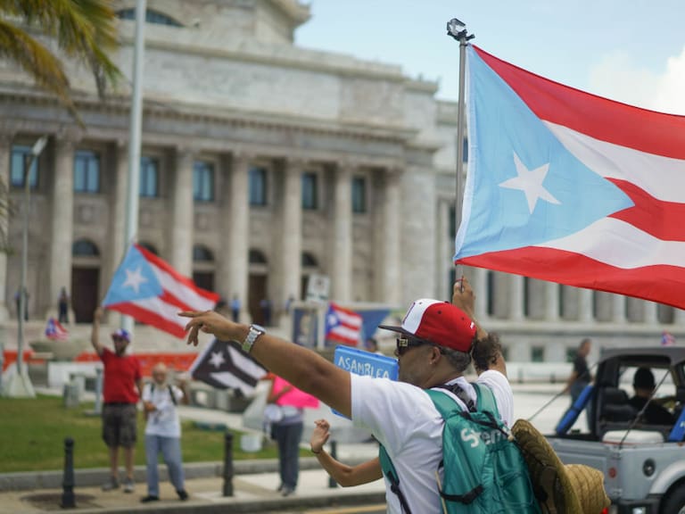 Manifestación por asamblea constituyente en San Juan de Puerto Rico