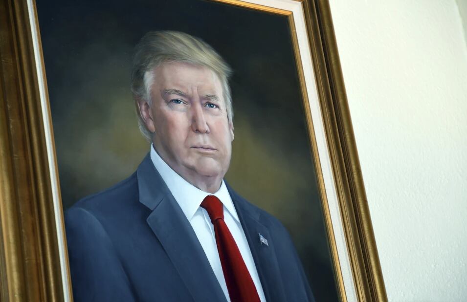 Retrato de Donald Trump