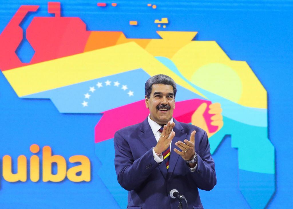El presidente de Venezuela Nicolás Maduro en un evento en Caracas