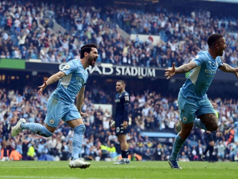 Manchester City da vuelta el partido ante Aston Villa en 5 minutos para coronarse campeón de la Premier League