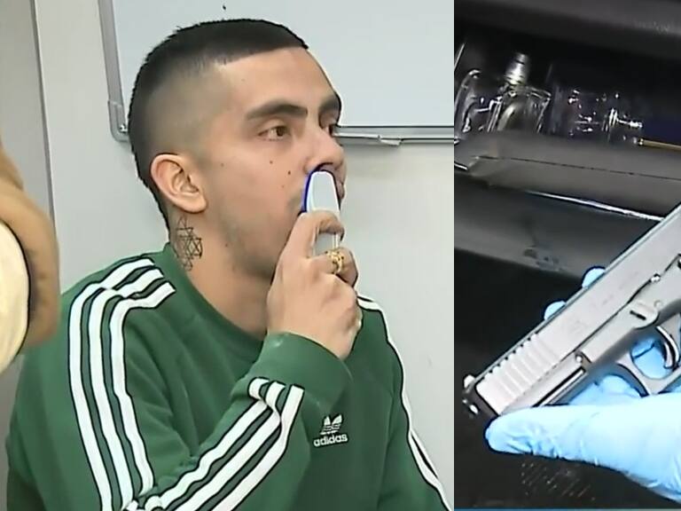 Portaba pistola y andaba drogado: conductor fue detenido durante fiscalización de Carabineros