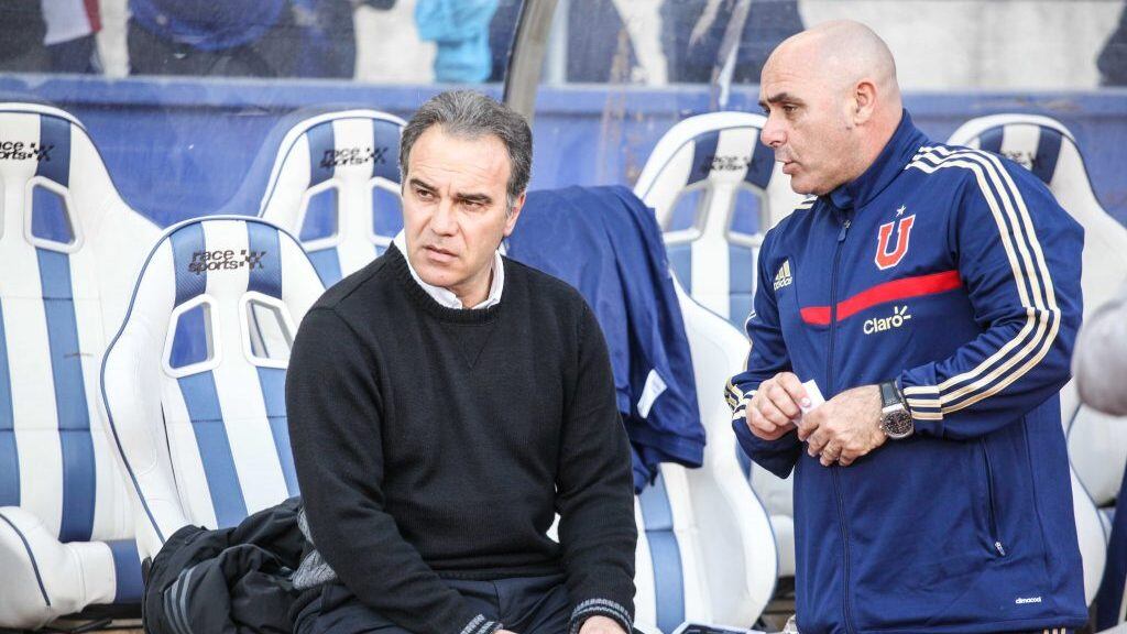 9 de Agosto del 2014 / ANTOFAGASTA
Martin Lasarte conversa con su ayudante tcnico, Rodolfo Neme, durante el partido valido por la cuarta fecha del Campeonato Apertura 2014-2015 entre Club Deportes Antofagasta y Audax Italiano
FOTO: MAGALY VISEDO / AGENCIAUNO