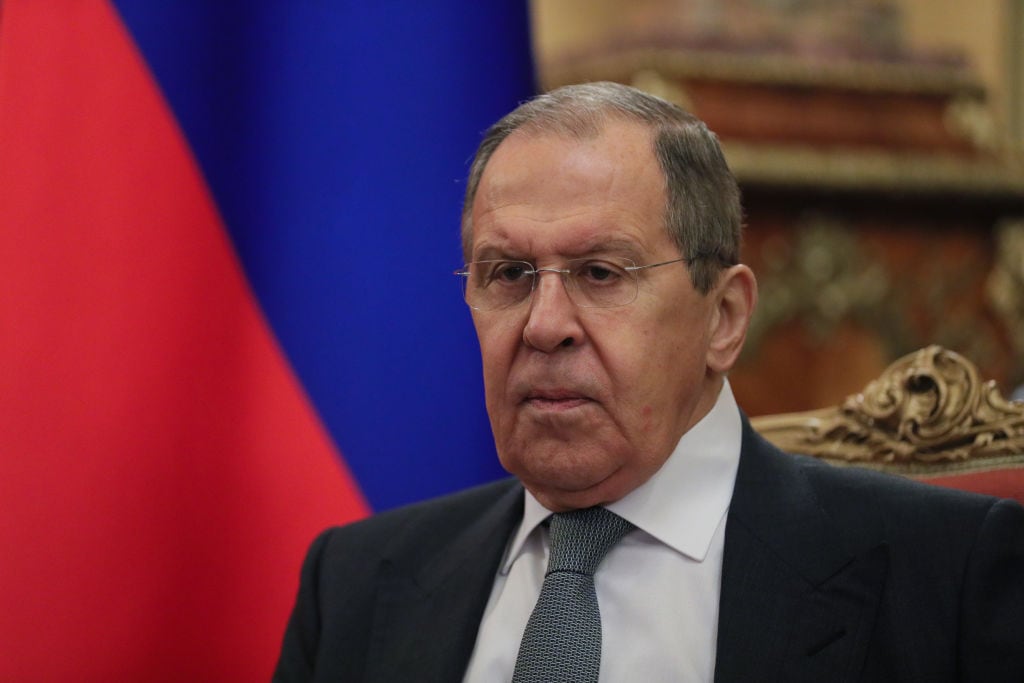 El canciller de la federación de Rusia Sergey Lavrov