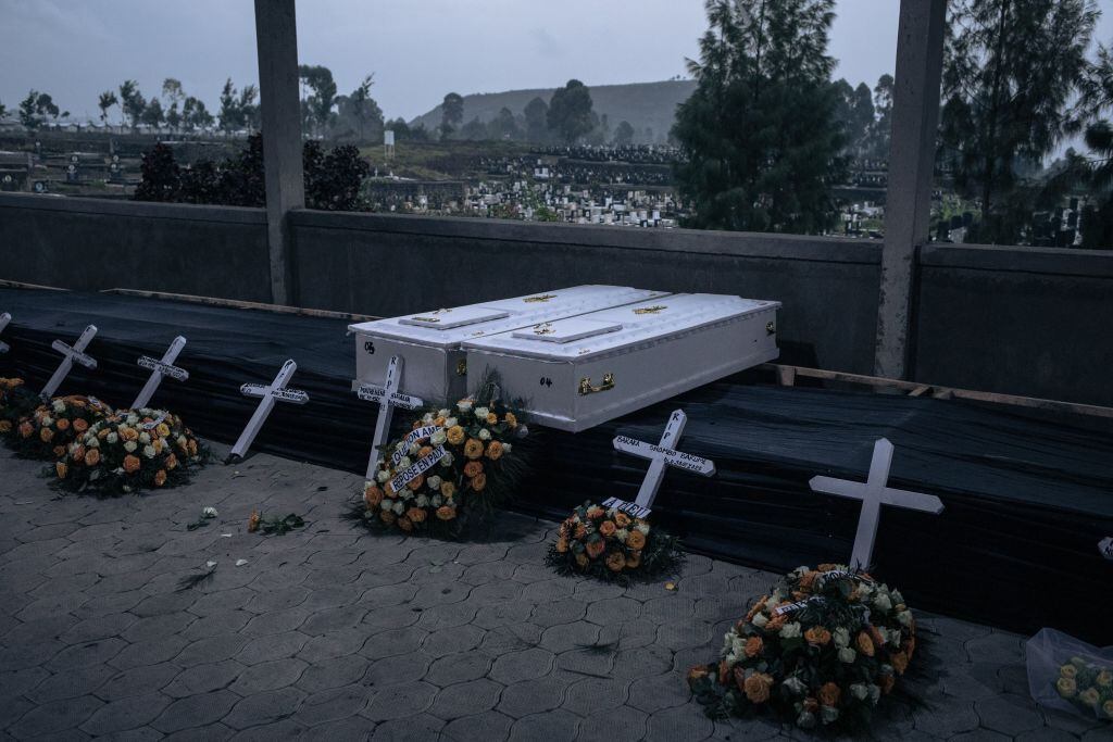 El funeral de unas personas en el Congo