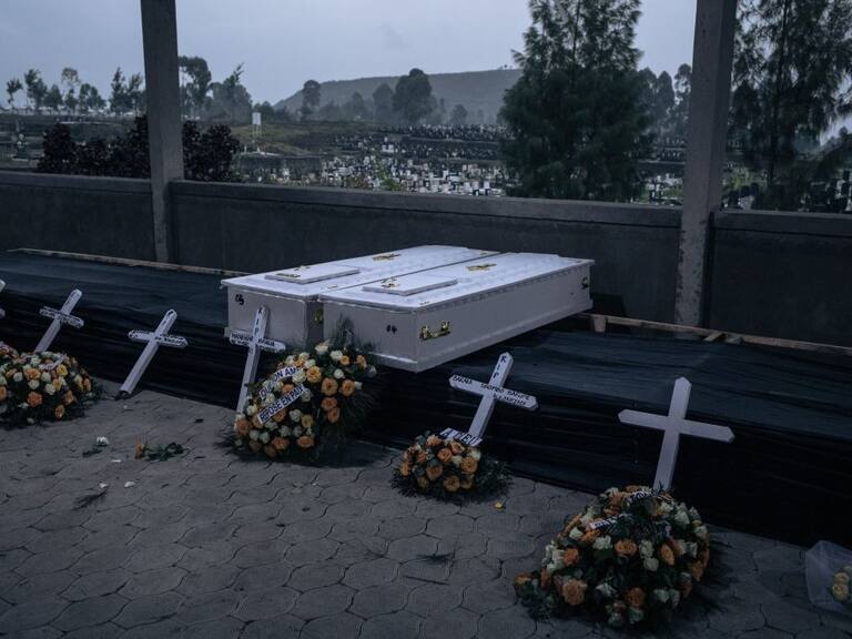 El funeral de unas personas en el Congo