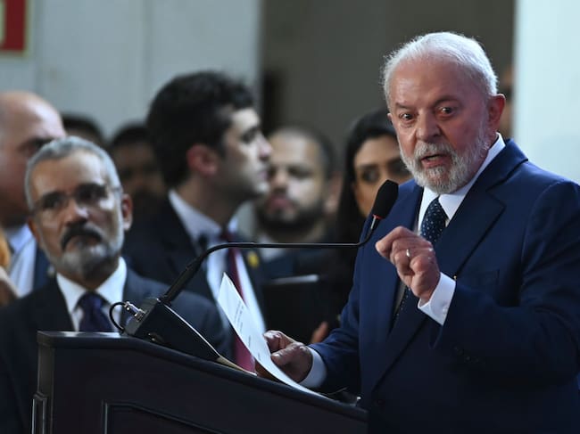 El presidente de Brasil, Lula da Silva, da un discurso en la conmemoración de la defensa de la democracia ante los ataques golpistas de la ultraderecha.