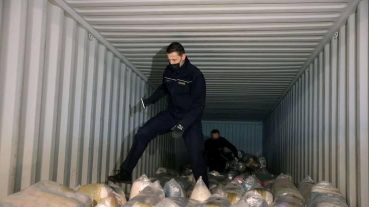 Bélgica registró una cifra récord de incautación de cocaína en su mayor puerto durante 2023