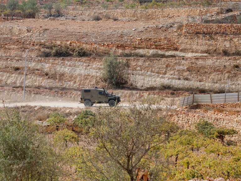 Palestinians-Protest-Against-Israeli-Settlers-Near-Hebron