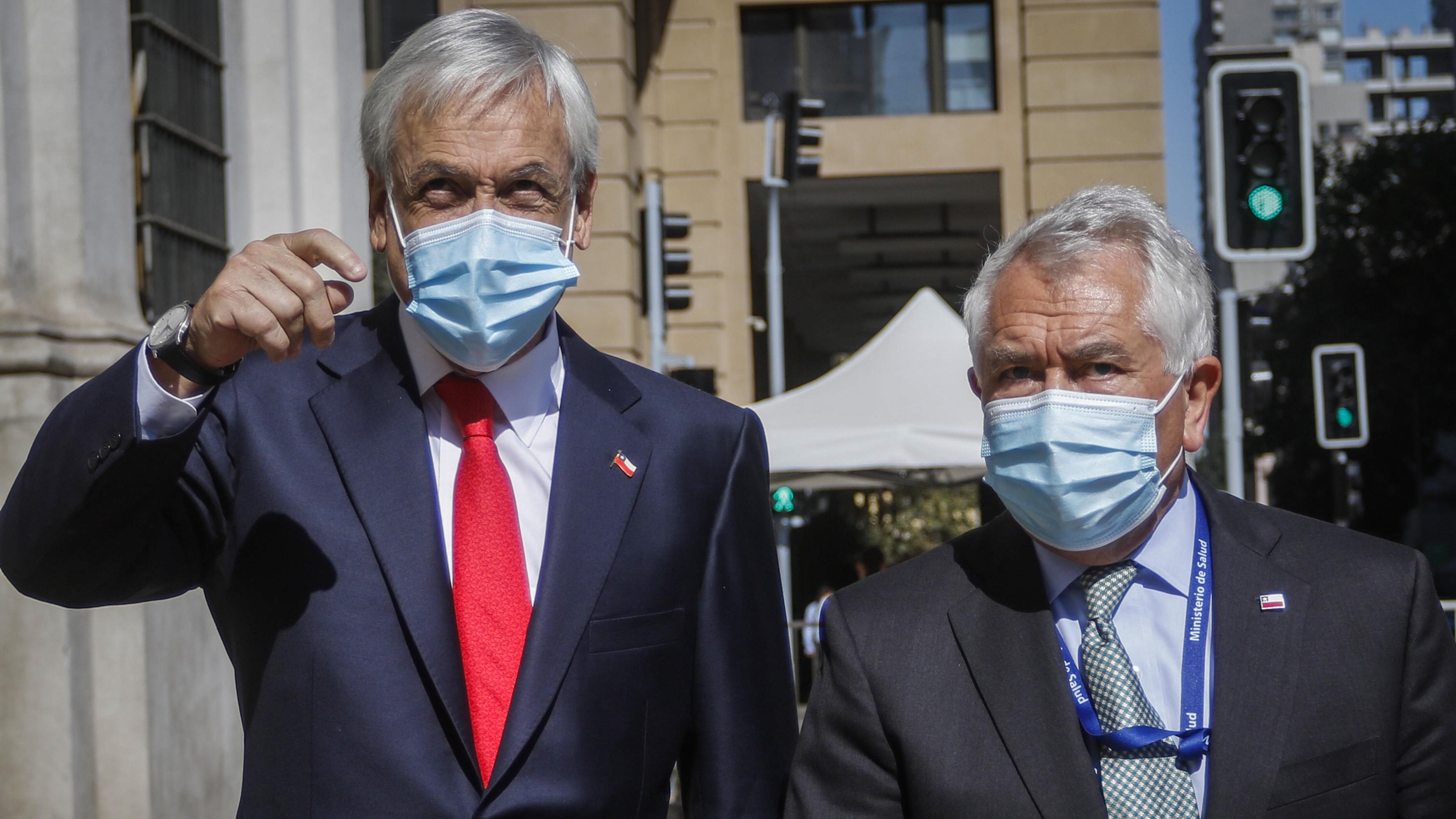 Presidente Sebastián Piñera y Enrique Paris